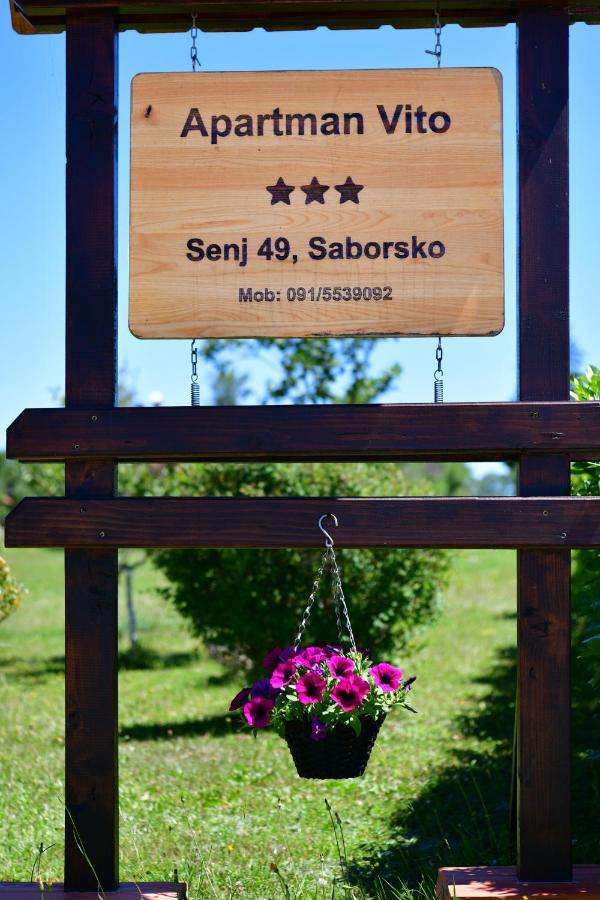 Apartman Vito Saborsko Exterior foto